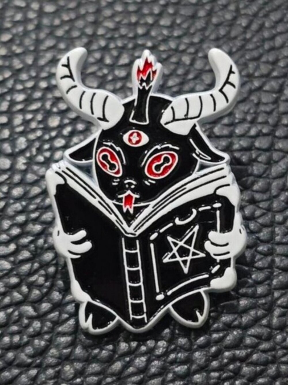 Killstar Fully Booked Enamel Pin Occult Cute Demon Spellbook Accessory Sz OS NWT